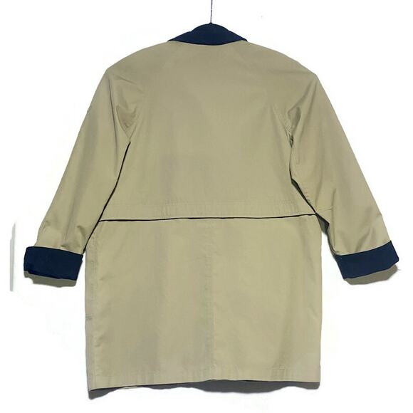 Amanda Smith Coat Women's Size 12 Brown Tan Button-Up Mid Length Lined - Picture 2 of 8